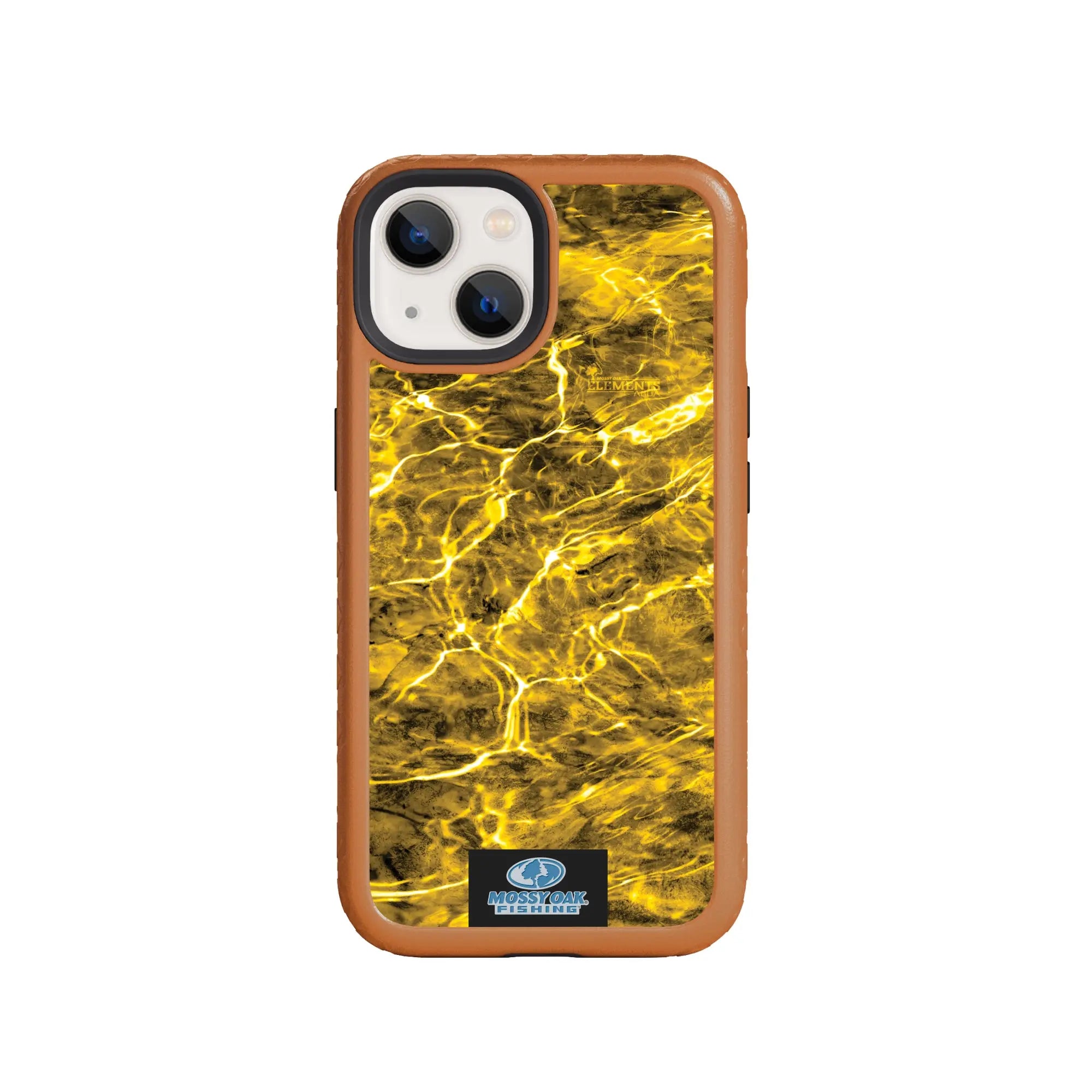 Mossy Oak Fortitude Series for Apple iPhone 14 - Agua Yellowfin - Custom Case - PumpkinSpice - cellhelmet