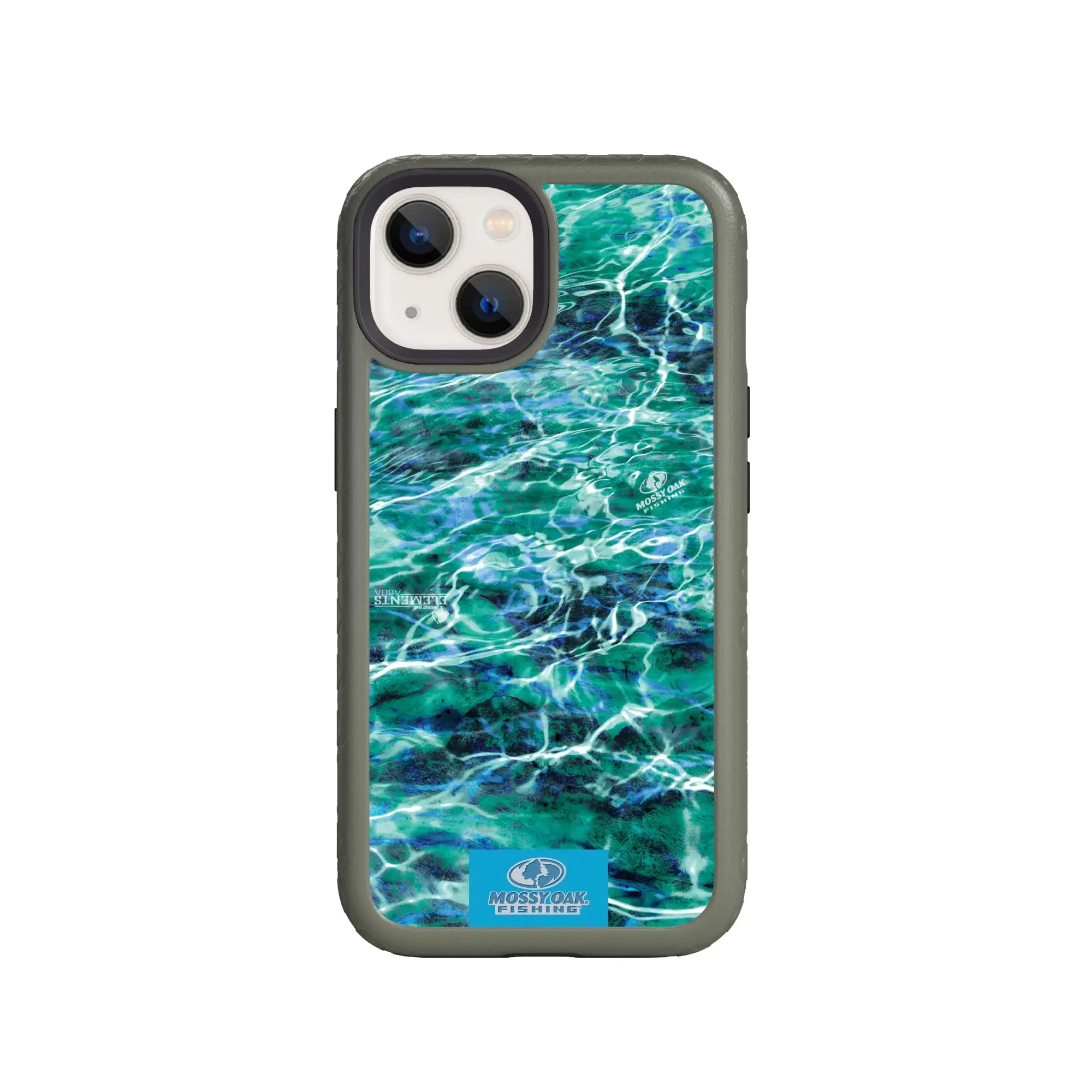 Mossy Oak Fortitude Series for Apple iPhone 14 Plus  - Agua Seafoam - Custom Case - OliveDrabGreen - cellhelmet