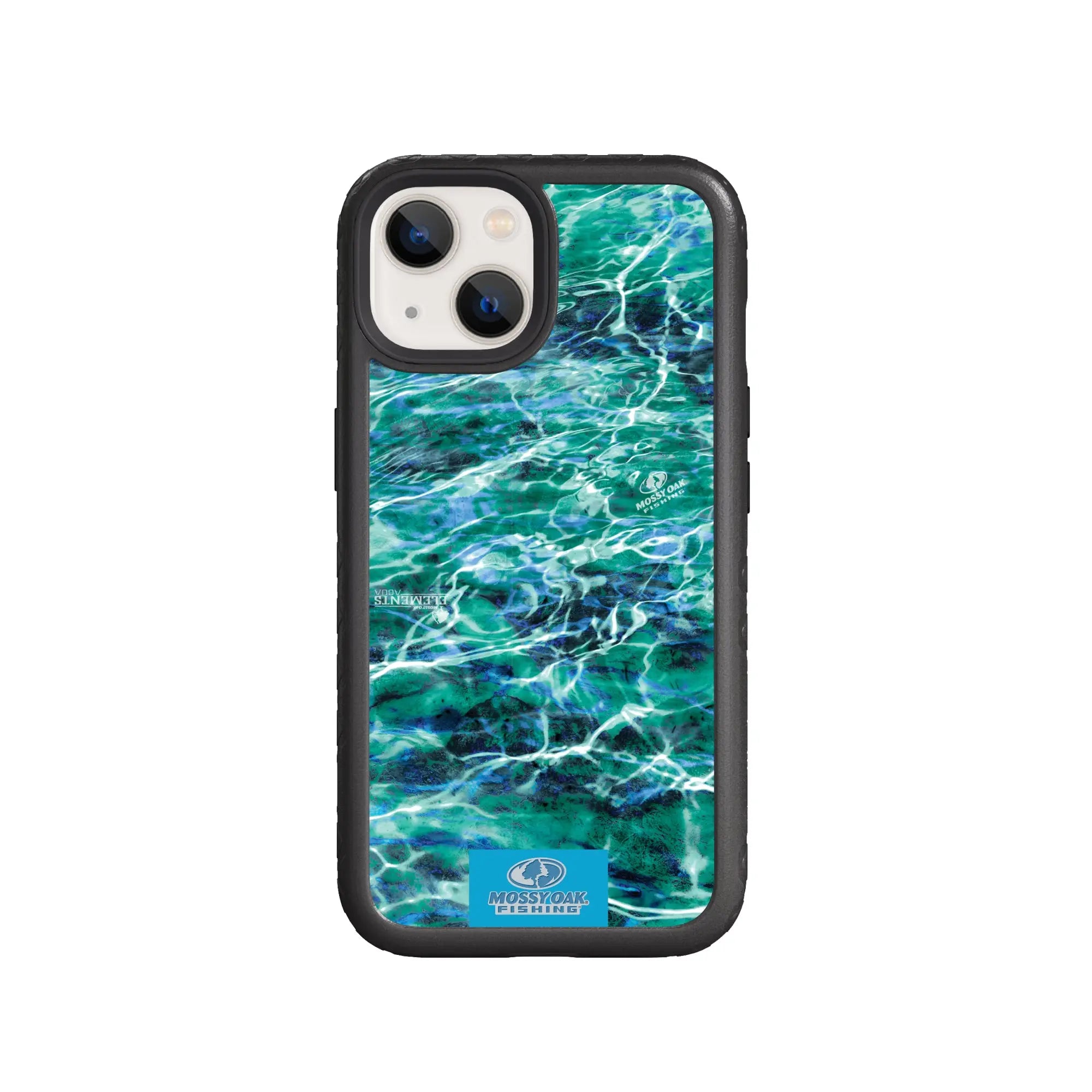 Mossy Oak Fortitude Series for Apple iPhone 14 Plus  - Agua Seafoam - Custom Case - OnyxBlack - cellhelmet