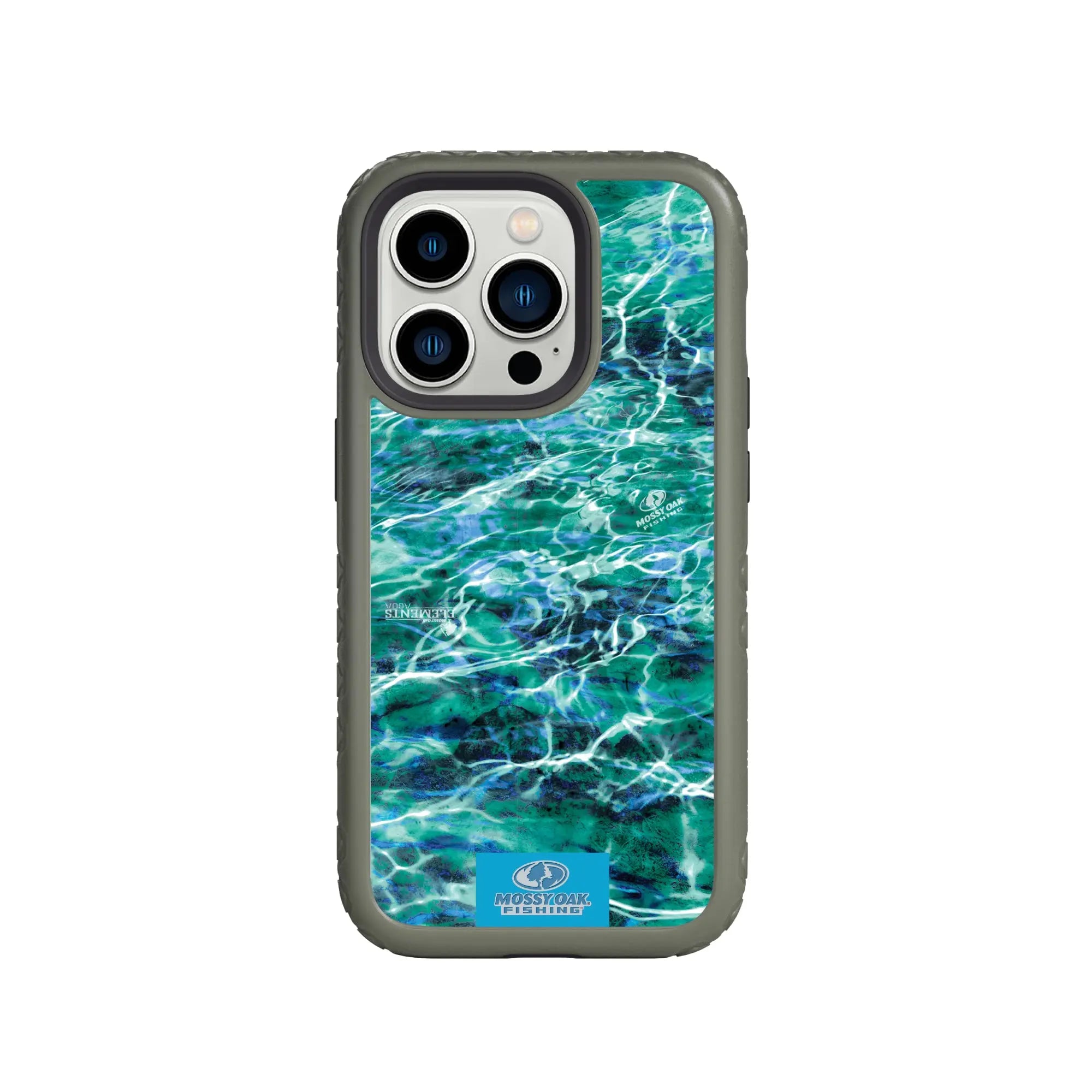 Mossy Oak Fortitude Series for Apple iPhone 14 Pro - Agua Seafoam - Custom Case - OliveDrabGreen - cellhelmet