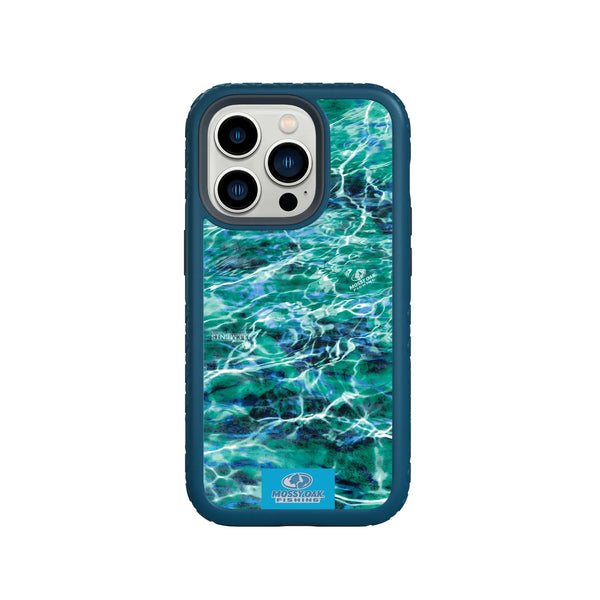 Mossy Oak MagSafe Dual Layer Case Apple iPhone 14 Pro Max - Agua Seafoam Onyx Black