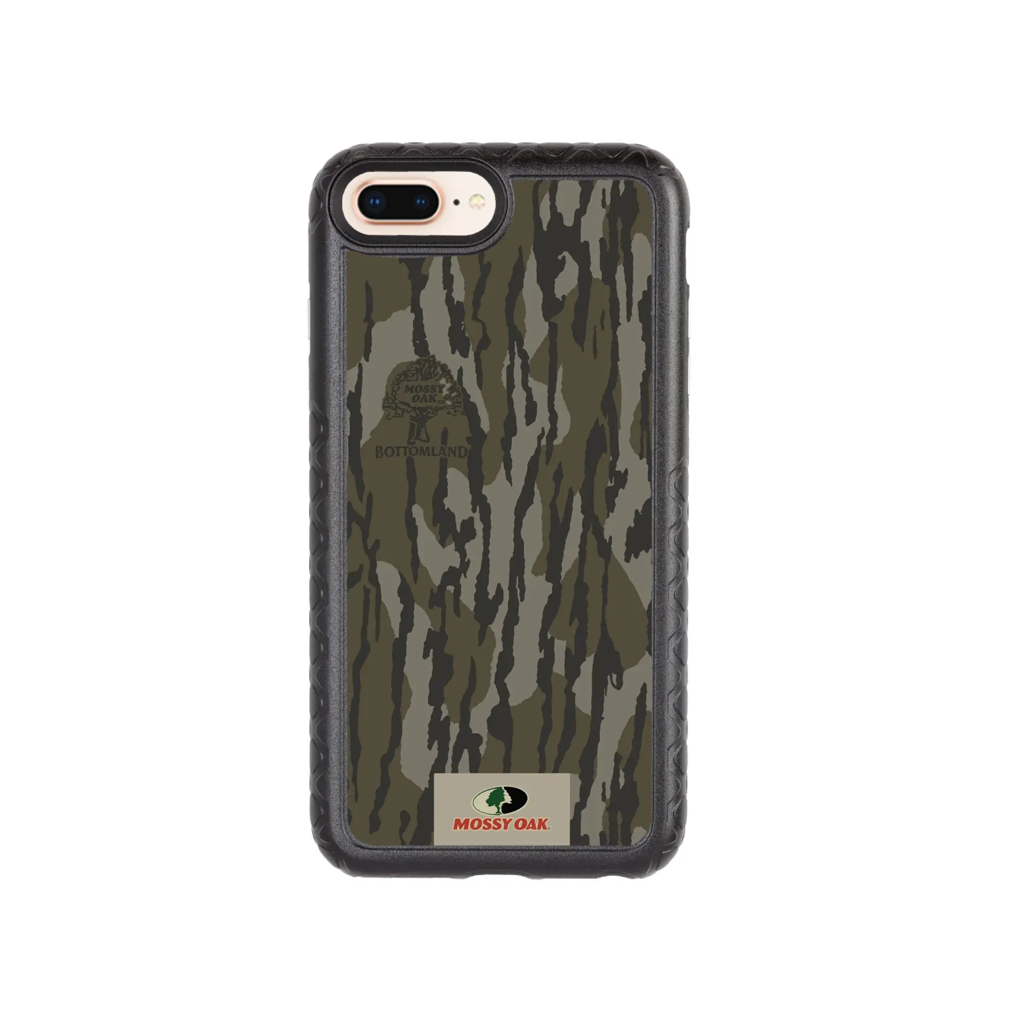 Mossy Oak Fortitude Series for Apple iPhone 6/7/8 Plus - Bottomland Orig - Custom Case - OnyxBlack - cellhelmet