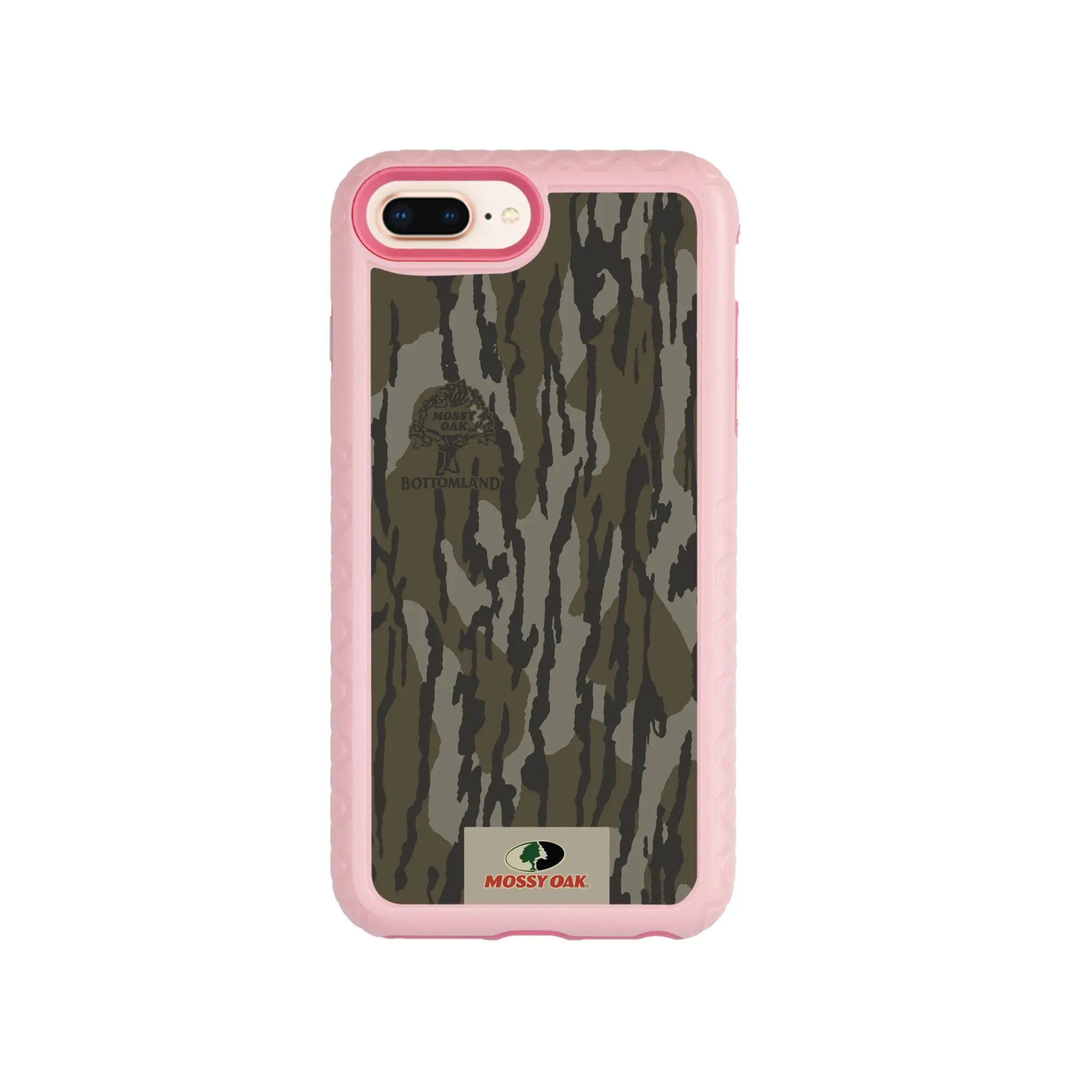 Mossy Oak Fortitude Series for Apple iPhone 6/7/8 Plus - Bottomland Orig - Custom Case - PinkMagnolia - cellhelmet