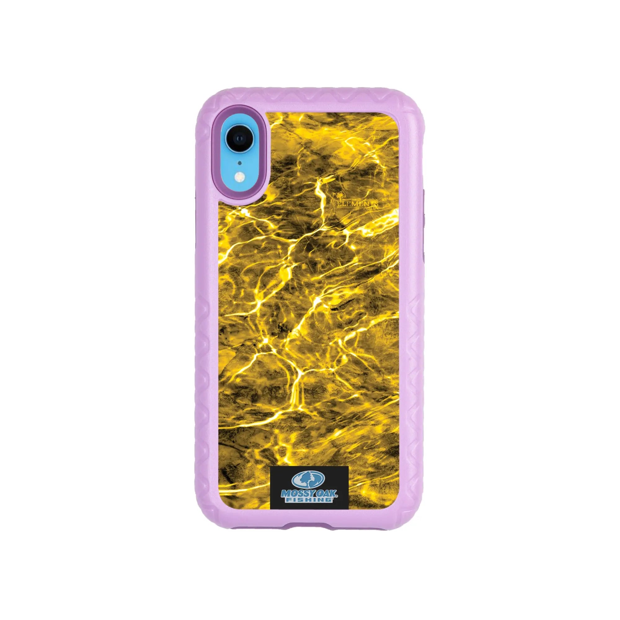 Mossy Oak Fortitude Series for Apple iPhone XR - Agua Yellowfin - Custom Case - LilacBlossomPurple - cellhelmet