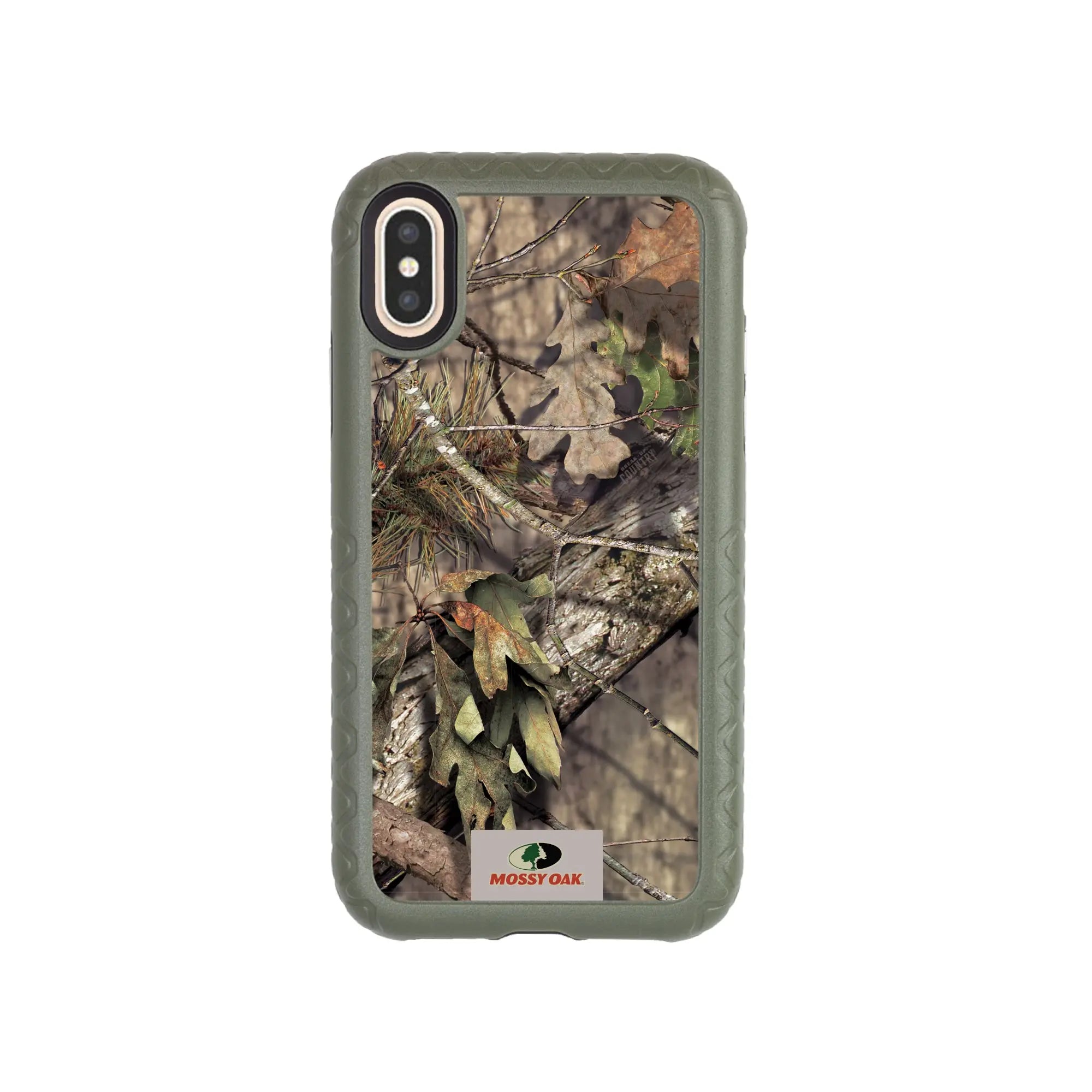 Mossy Oak Fortitude Series for Apple iPhone XS/X - Breakup Country - Custom Case - OliveDrabGreen - cellhelmet