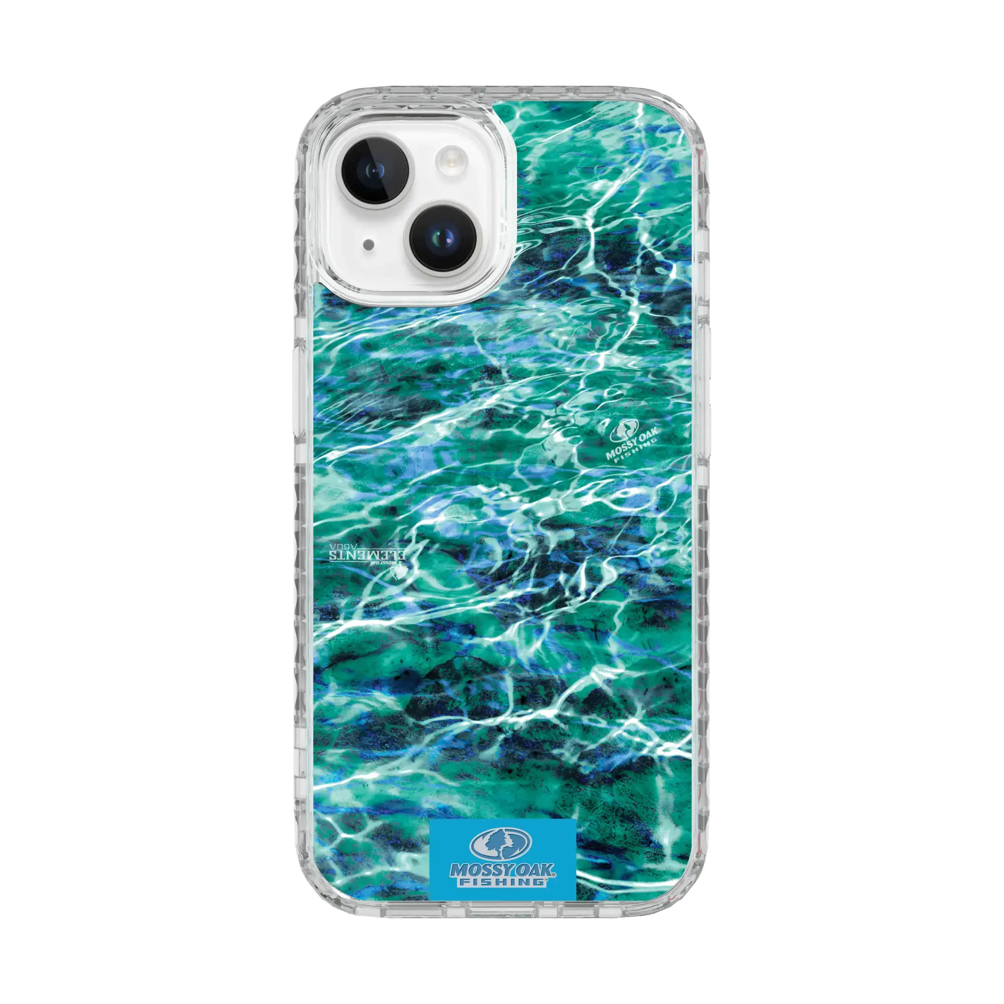 Mossy Oak Magnitude Series for Apple iPhone 15 - Agua Seafoam