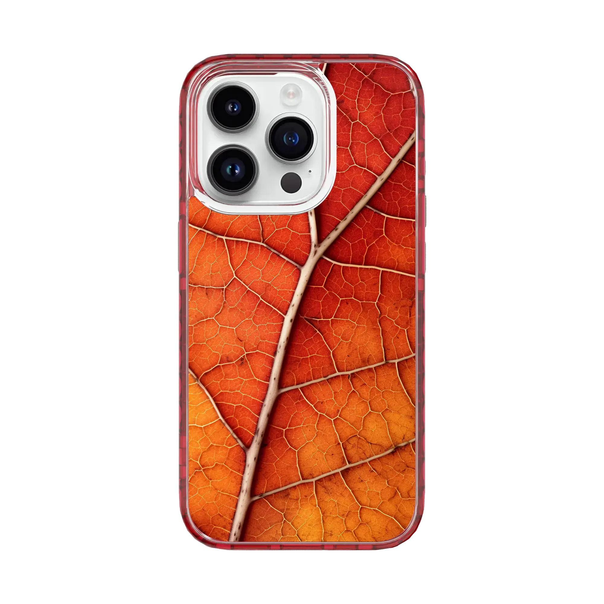 Rustic Oak | Autumn Leaves | Custom MagSafe Case Design for Apple iPhone 15 Series