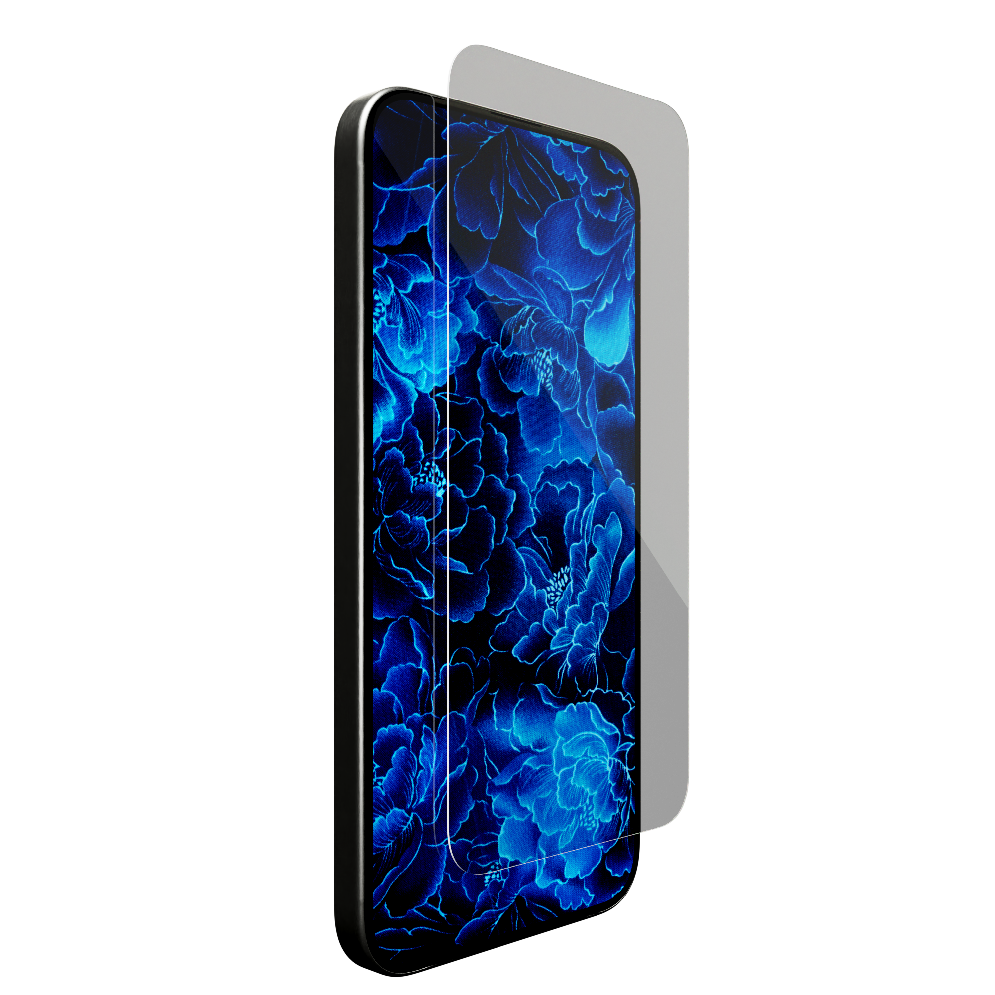 Blue Light Blocking Tempered Glass for iPhone 16 Plus w/ Alignment tray and Anti-Microbial