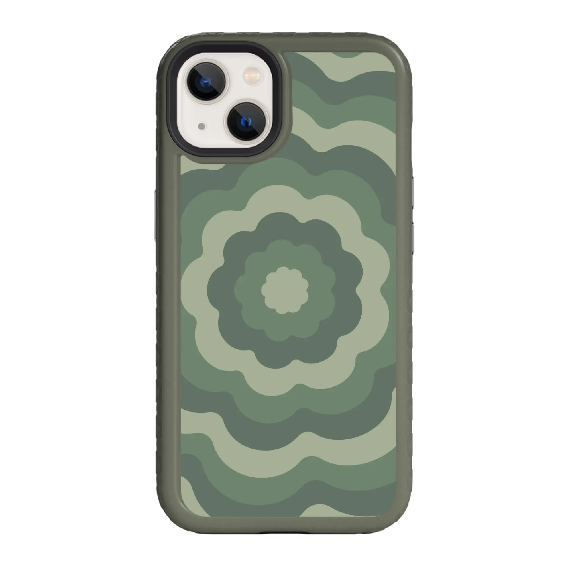 AppleiPhone14OliveDrabGreen Starry Blossoms | Cosmic Crush Series | Custom Dual Layer Case Design for iPhone 14 Series cellhelmet cellhelmet