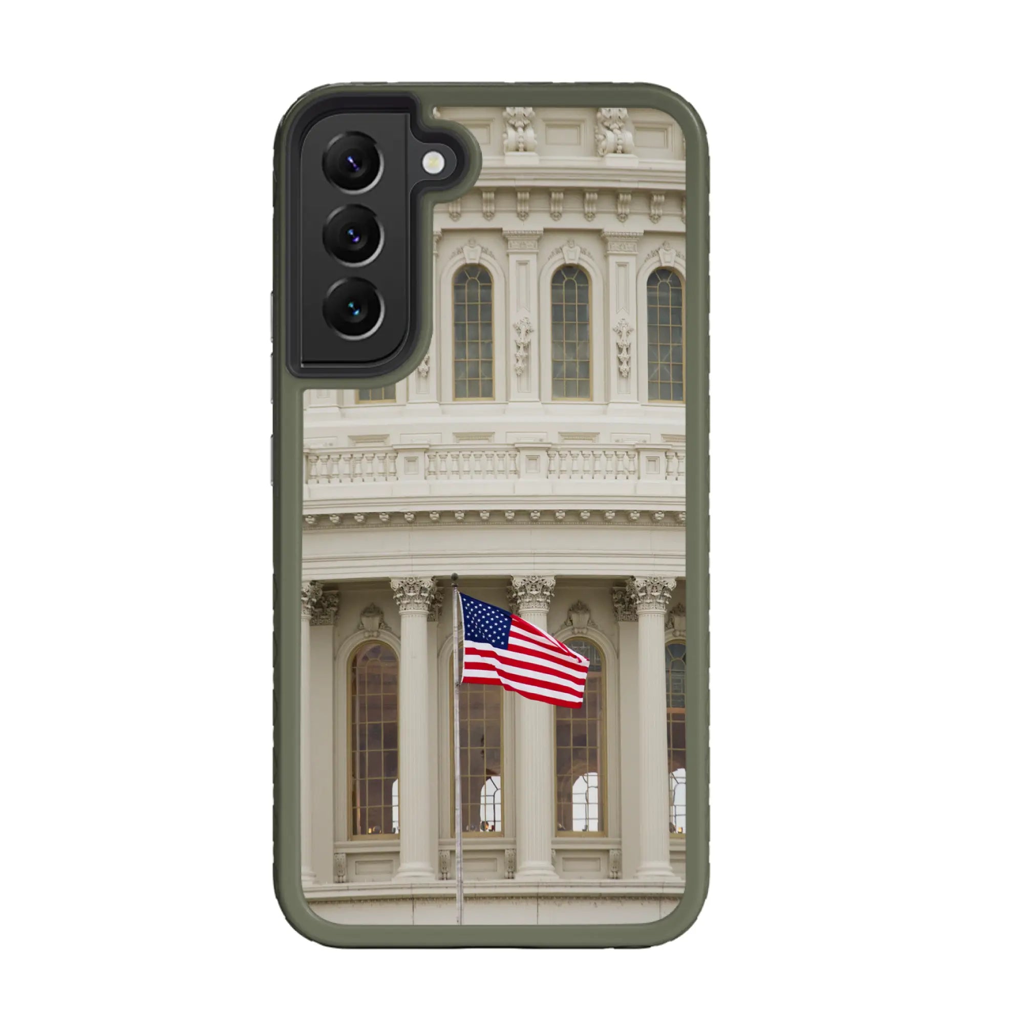 SamsungGalaxyS22OliveDrabGreen Unity Anthem | We The People Series | Custom Dual Layer Case Design for Galaxy S22 Series cellhelmet cellhelmet