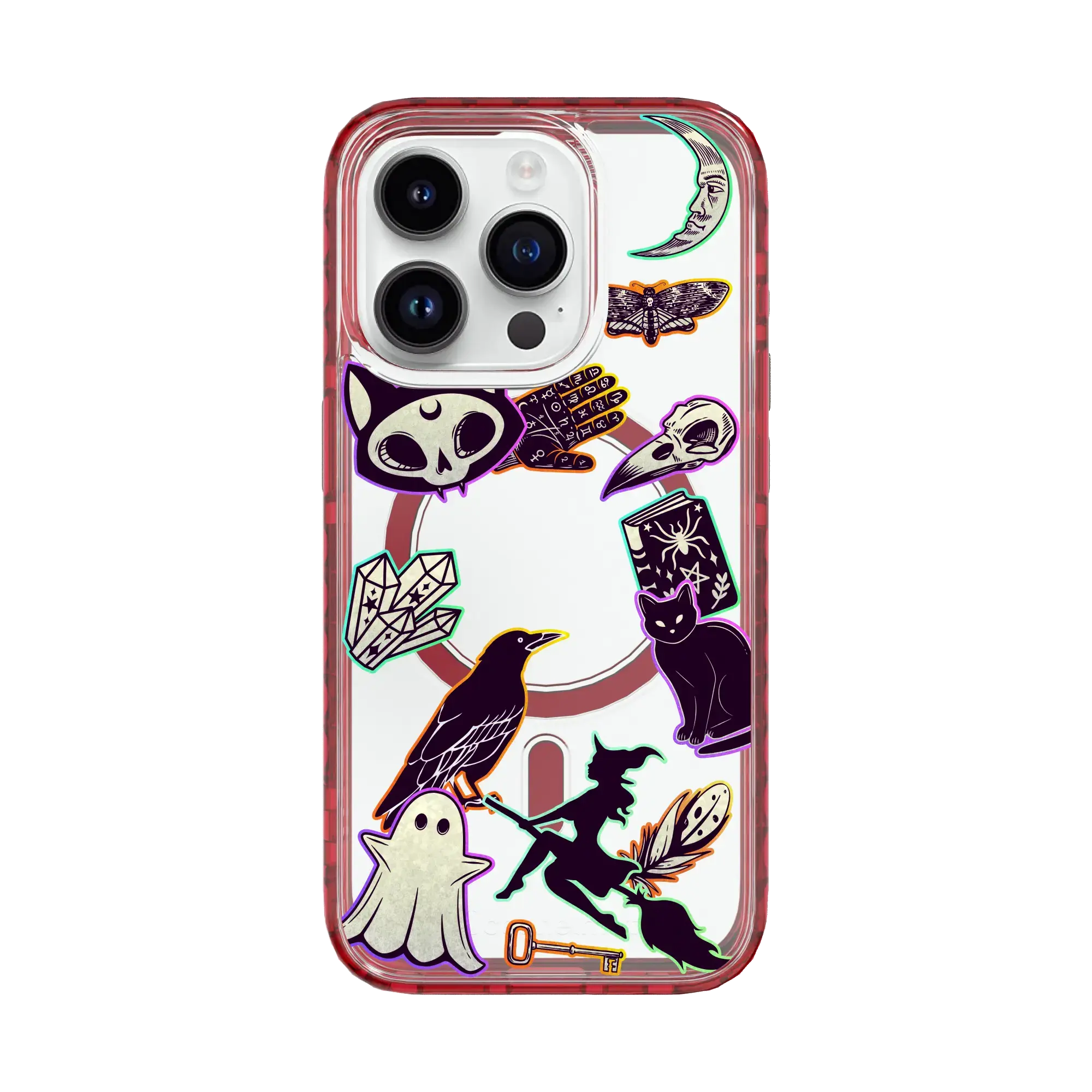 Whitchy-Sticker | Halloween Series | Custom MagSafe Case Design for Apple iPhone 15 Series