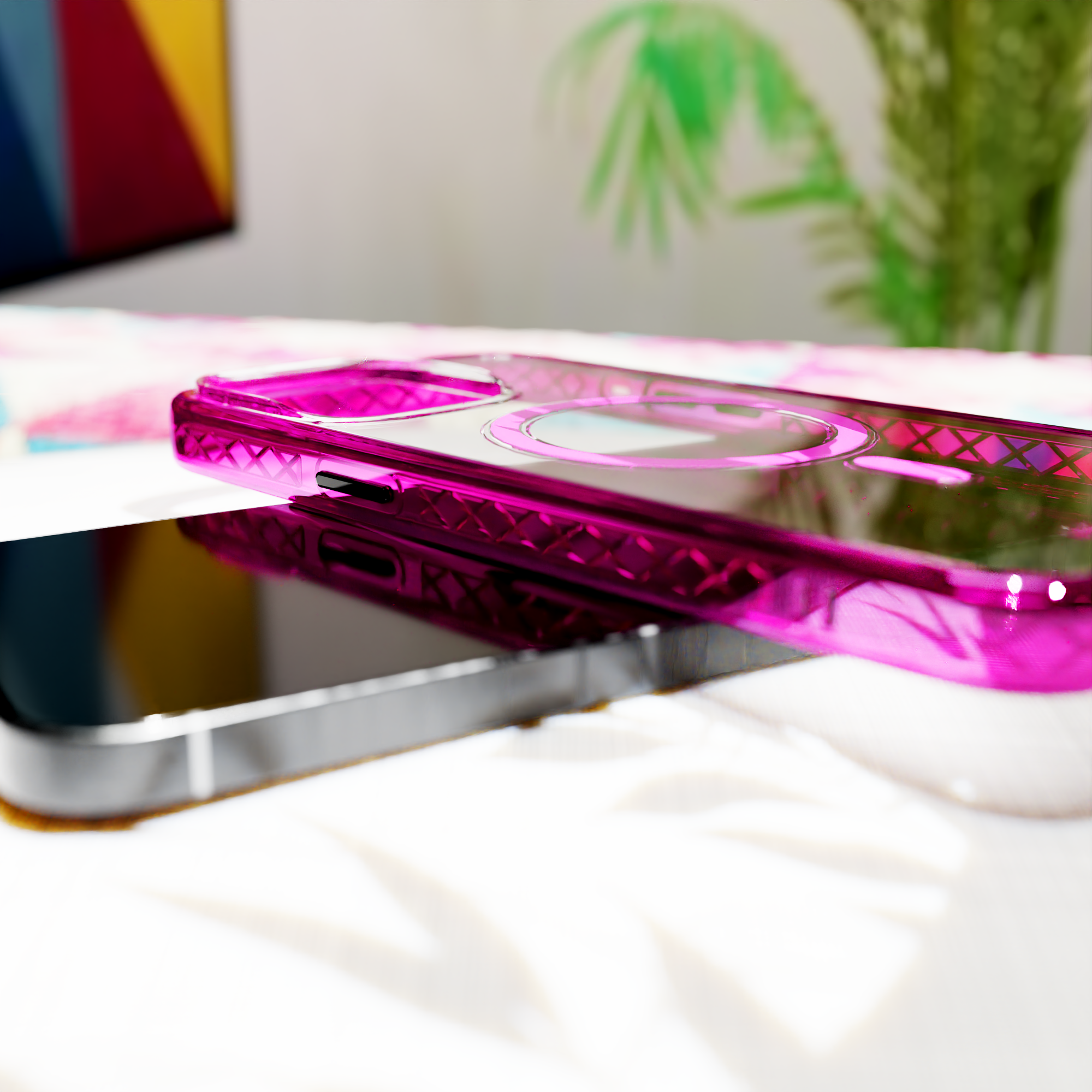 MagSafe® Case for Apple iPhone 15 Plus | Vivid Magenta | Magnitude Series