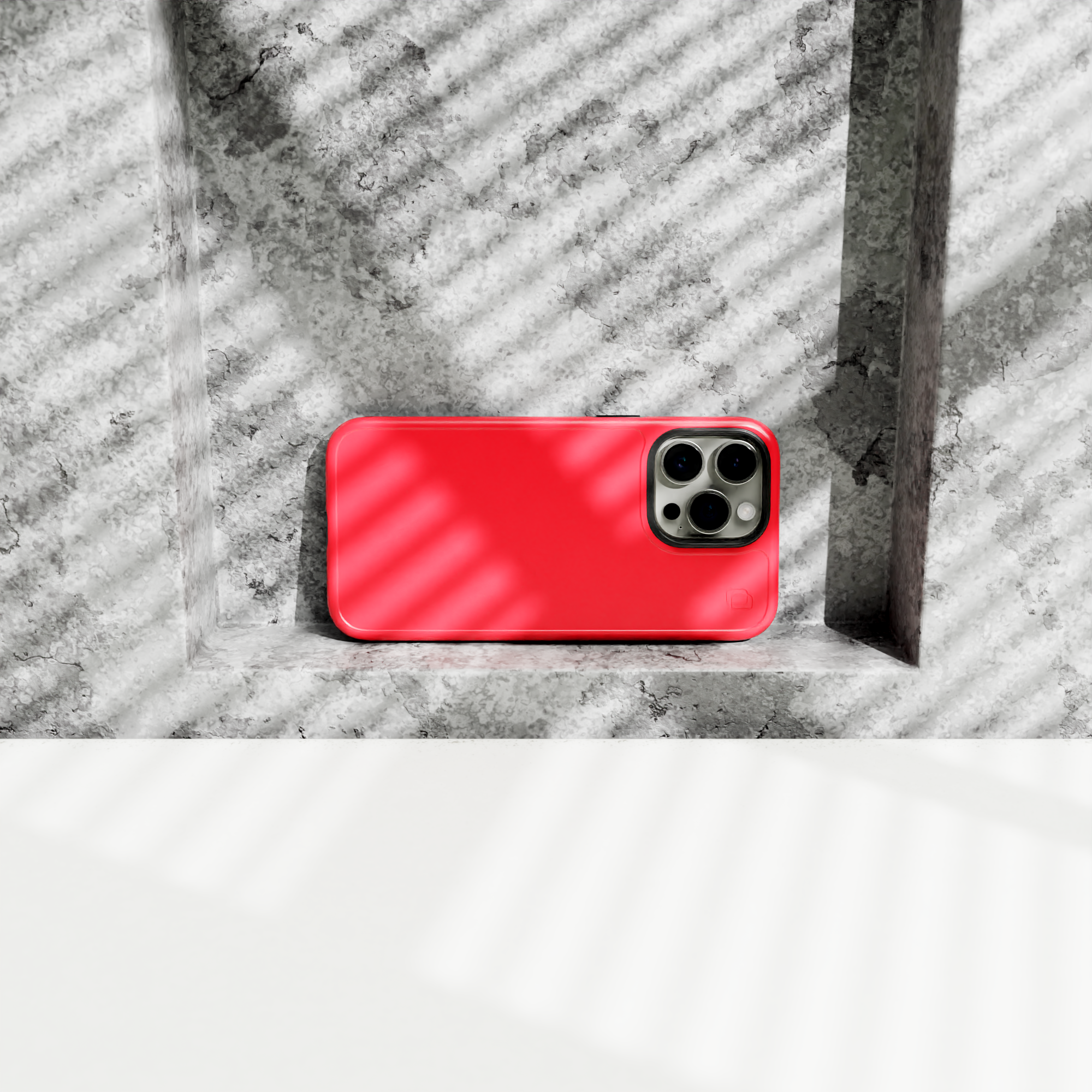 Shock-Absorbent Magsafe® Case for Apple iPhone 15 Pro | Scarlet Red | Fortitude Series